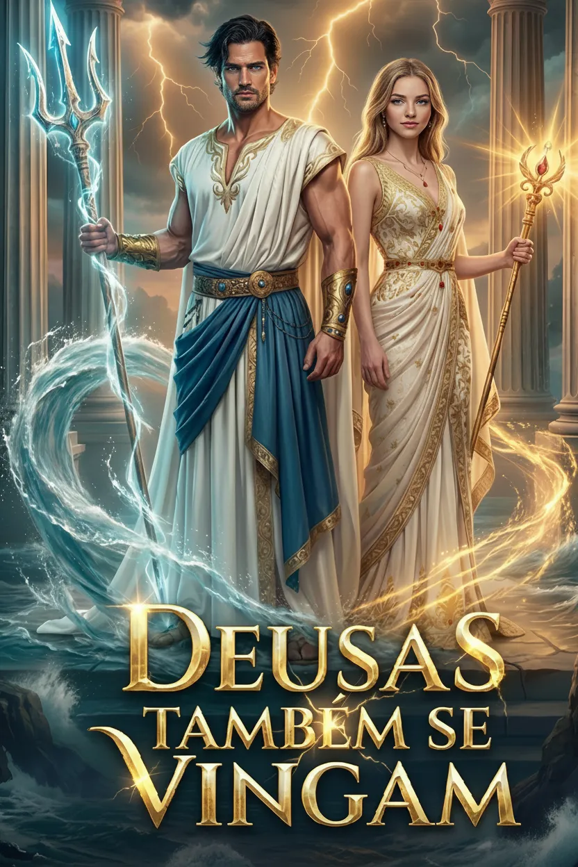 Capa de Deusas Também se Vingam - (Tarde Demais! a Filha Do Olimpo Te Abandona) - (Too Late! The Daughter of Olympus Forsakes You)