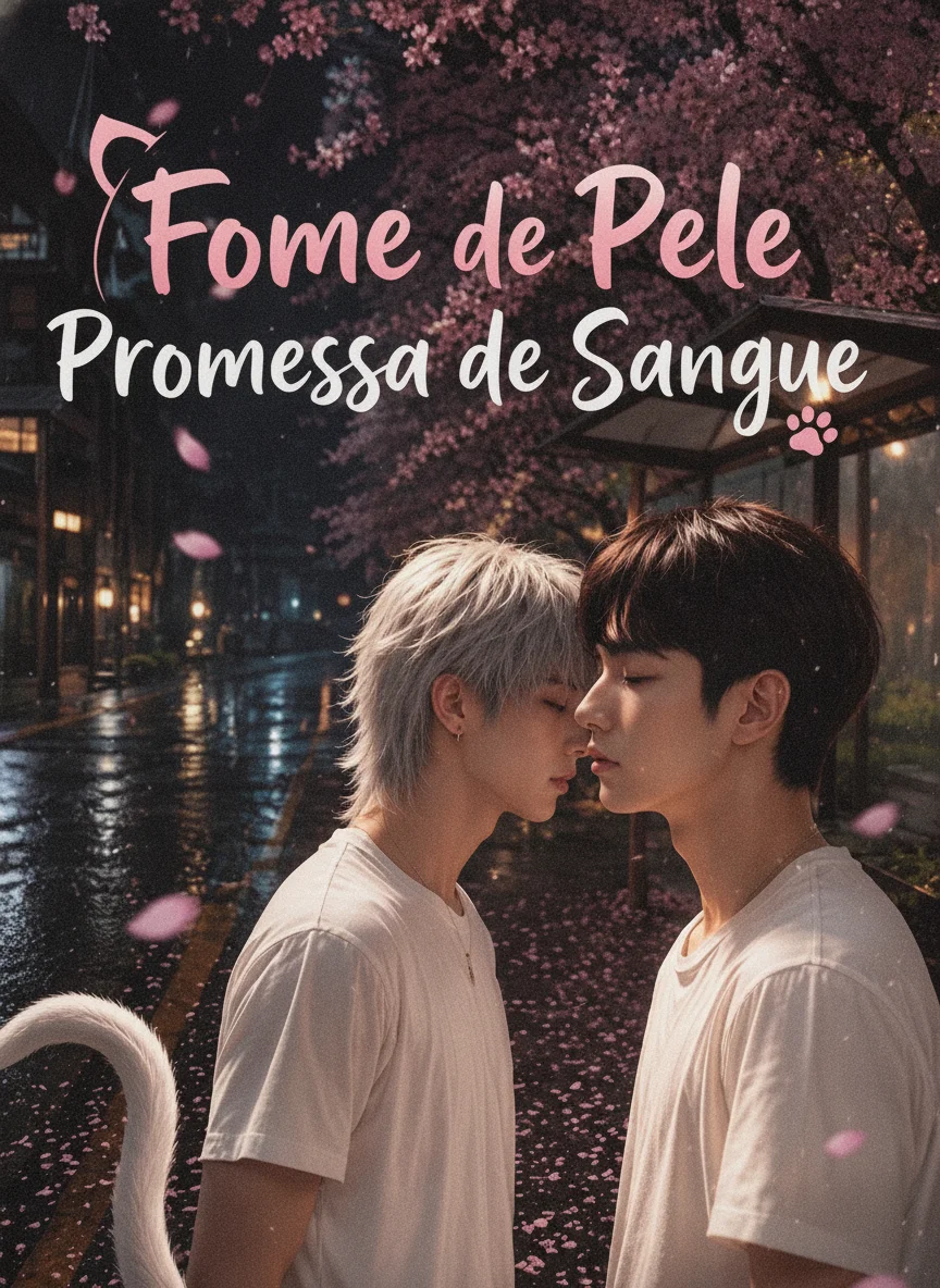 Capa de Fome de Pele Promessa de Sangue (Meu Perigoso Colega de Quarto Com Jeito de Gato)