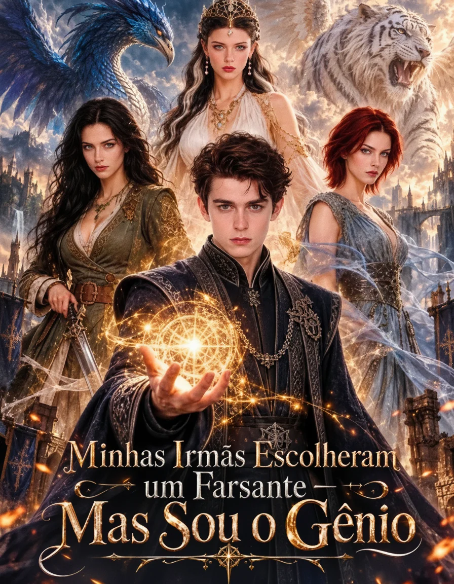 Capa de Minhas Irmãs Escolheram um Farsante — Mas Sou o Gênio