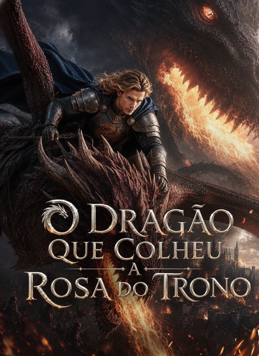 Capa de O Dragão que Colheu a Rosa do Trono